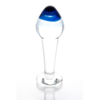 Анальная пробка из стекла Blue Drop