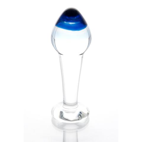 Анальная пробка из стекла Blue Drop
