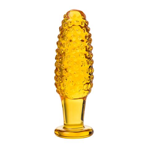 Анальная втулка с шариками Sexus Glass