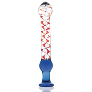 Цветной фаллоимитатор из стекла Sexus Glass