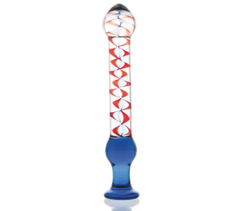 Цветной фаллоимитатор из стекла Sexus Glass
