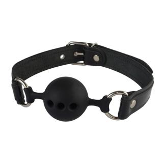 Кляп на ремешке с отверстиями Lux Fetish