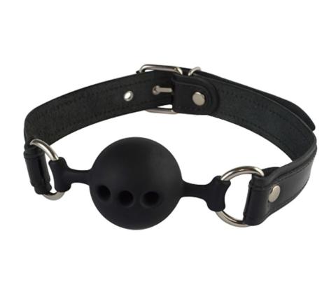 Кляп на ремешке с отверстиями Lux Fetish