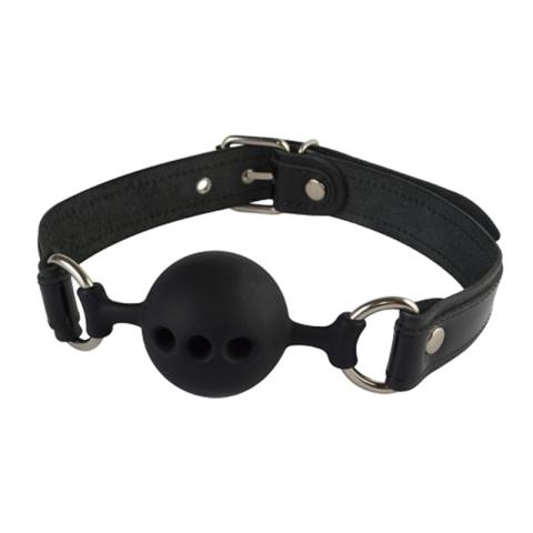 Кляп на ремешке с отверстиями Lux Fetish