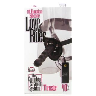 Страпон Love Rider Thruster с вибрацией (10 функций)