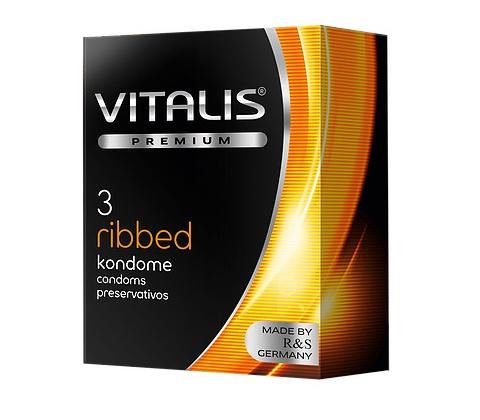 Презервативы Vitalis Premium Ribbed