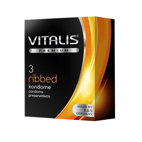 Презервативы Vitalis Premium Ribbed