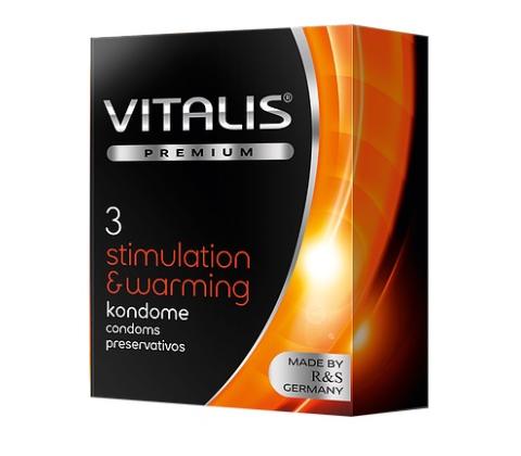 Презервативы Vitalis Premium Stimulation&Warming