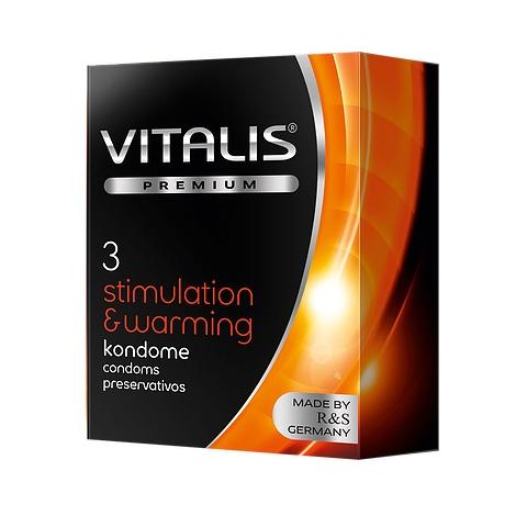 Презервативы Vitalis Premium Stimulation&Warming