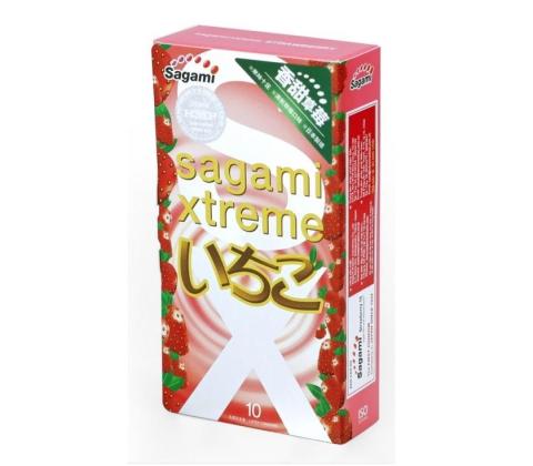 Sagami Xtreme Strawberry (ультратонкие, аромат клубники)