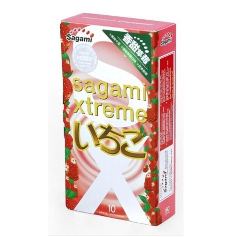 Sagami Xtreme Strawberry (ультратонкие, аромат клубники)