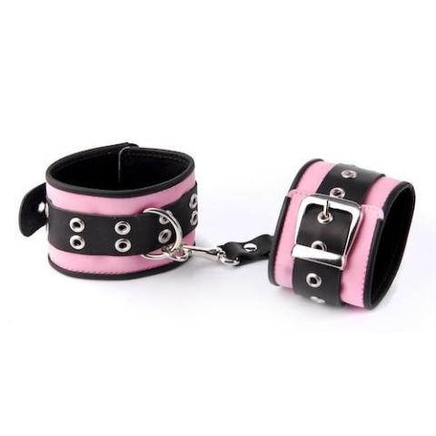 Sitabella Black&Rose Handcuffs Bdsm - кожаные наручники