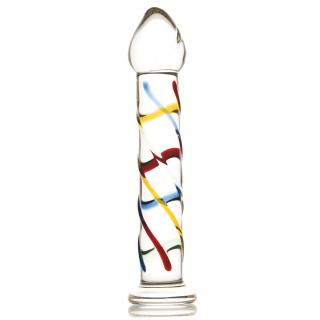 Стимулятор с цветными плетенными линиями Sexus Glass