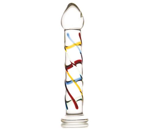 Стимулятор с цветными плетенными линиями Sexus Glass