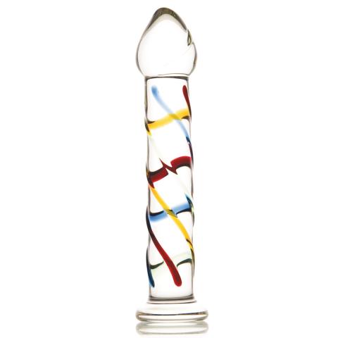Стимулятор с цветными плетенными линиями Sexus Glass