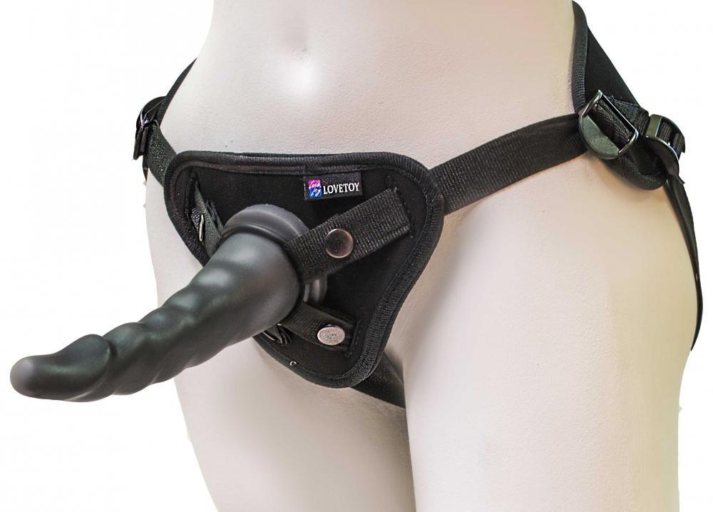 Страпон из трусиков с двумя насадками Uni Strap 8 дюймов в секс-шопе Jero.kz