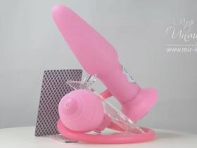 Анальная пробка Inflatable Pink надувная