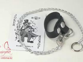 Одинарный хомут на пенис с поводком