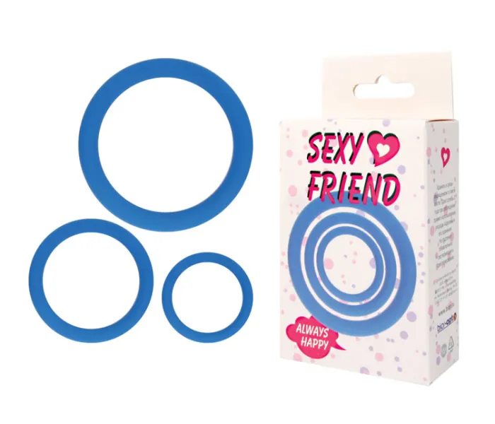 Эрекционные кольца Sexy Friend (3 шт)