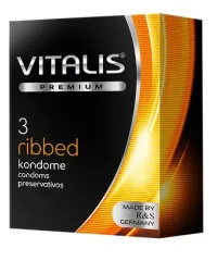 Презервативы Vitalis Premium Ribbed