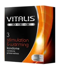 Презервативы Vitalis Premium Stimulation&Warming