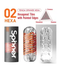 Мастурбатор Tenga Spinner Hexa с эффектом вращения