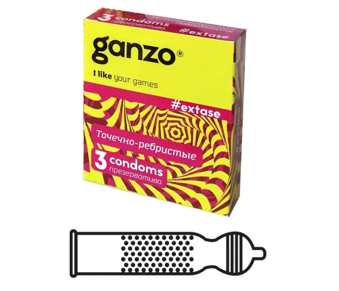 Ganzo Extase - стимулирующие презервативы