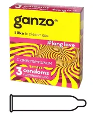 Ganzo Long Love - презервативы с анестетиком