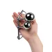 Бондажные стринги с двумя шарами (Toyfa Metal)