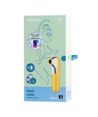 Satisfyer Dual Love два в одном: вакуумный стимулятор и вибратор
