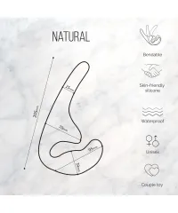 Natural Seduction - силиконовый страпон для анального проникновения
