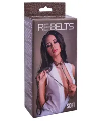Чокер с поводком Re-belts, натуральная кожа
