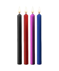 Набор цветных свечей для Waxplay в БДСМ, длина 18 см