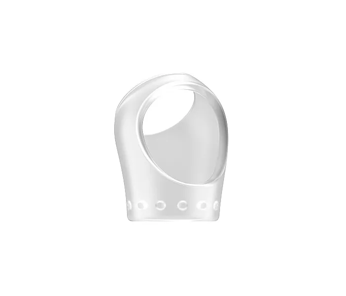 Эрекционное кольцо-насадка на пенис с подхватом мошонки Sono №45