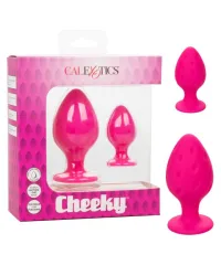 Яркий розовый комплект анальных плагов Cheeky™