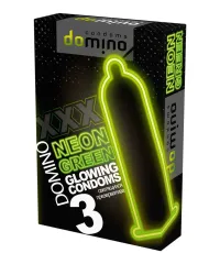 Condoms Domino Neon Green – светящиеся в темноте презервативы