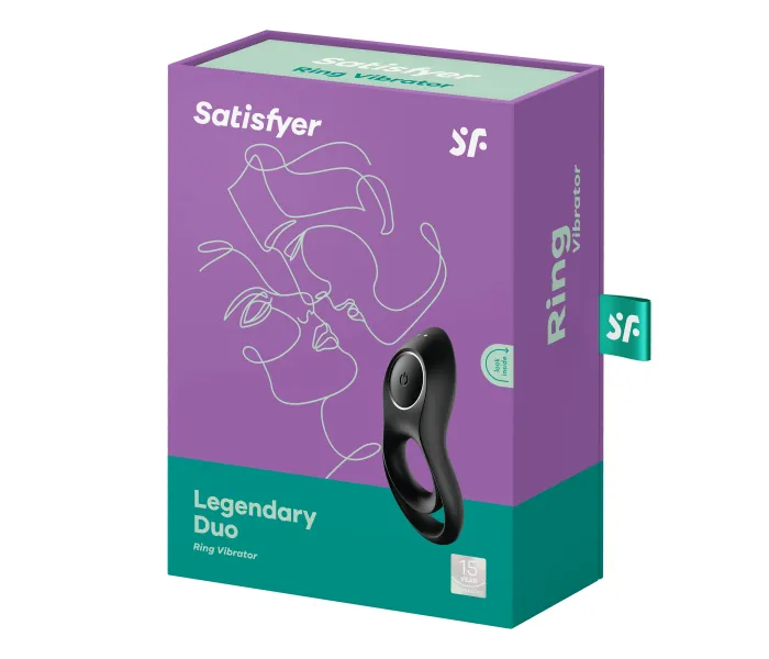 Legendary Duo Satisfyer вибрационное кольцо на пенис с подхватом за мошонку