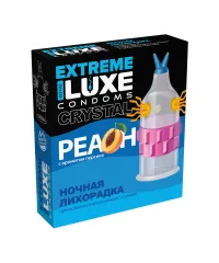 Кондом Luxe с рельефом и усиками «Ночная лихорадка», аромат персика