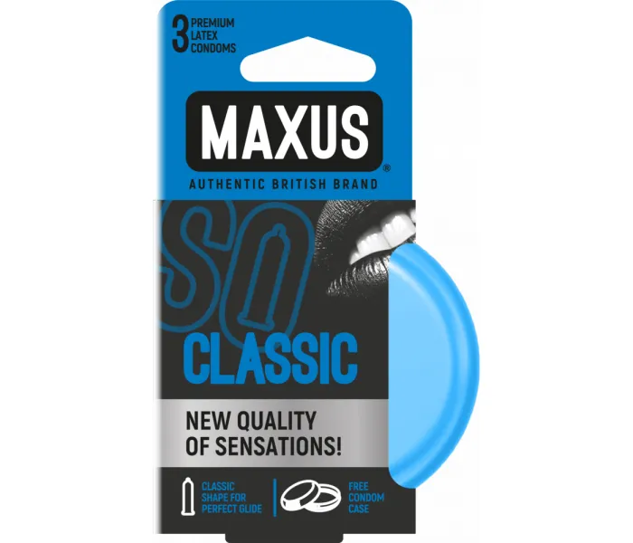 Maxus классик, презервативы в удобном кейсе