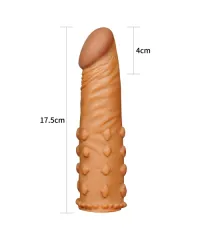 Реалистичный удлинитель пениса на 5 см, плюс рельеф и объём