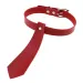 Чокер в виде галстука в красном и чёрном цветах