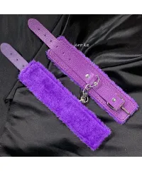 Наручники из искусственных материалов, цвет фиолетовый