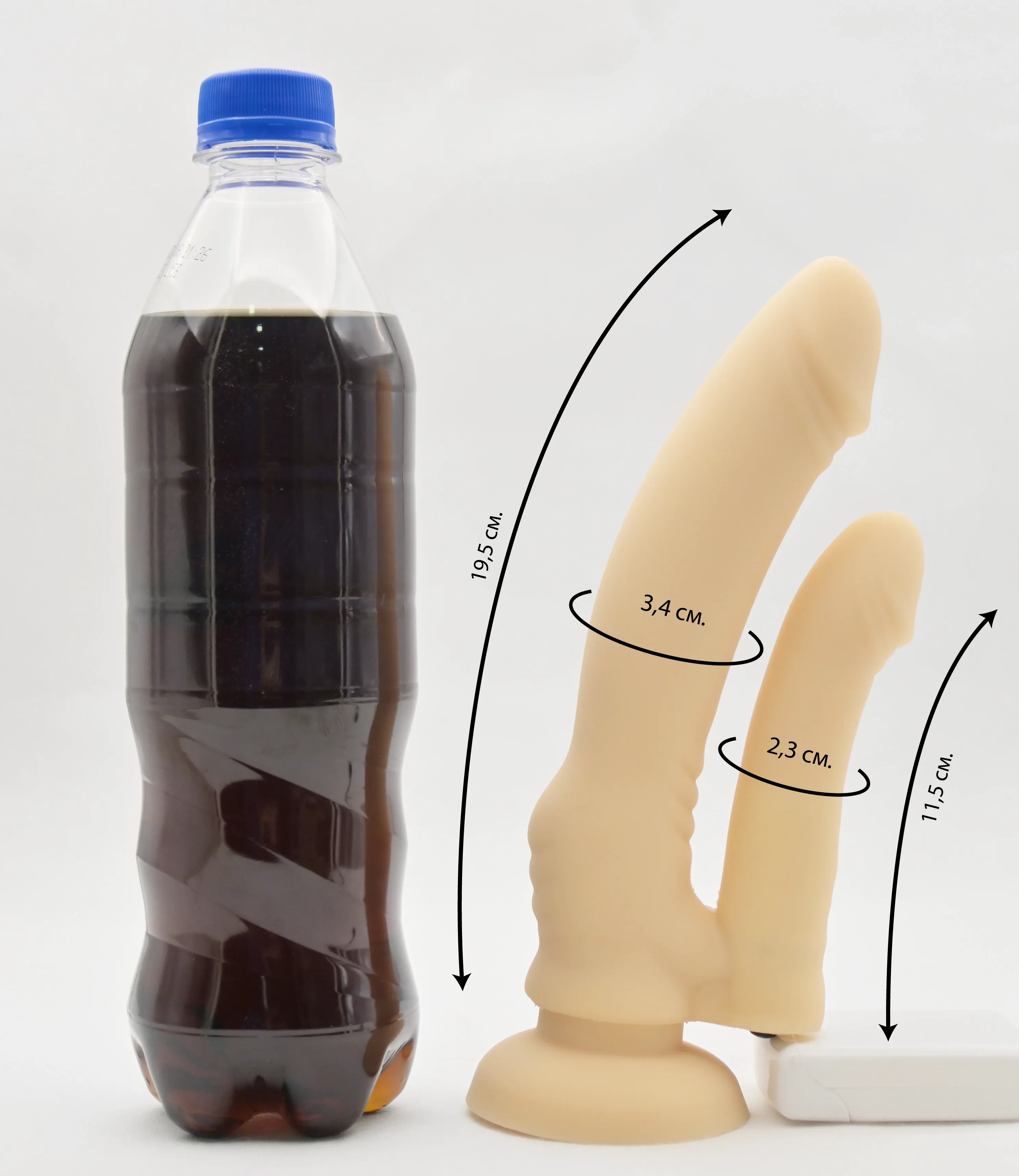 Размеры фаллоса и сравнение с бутылкой газировки