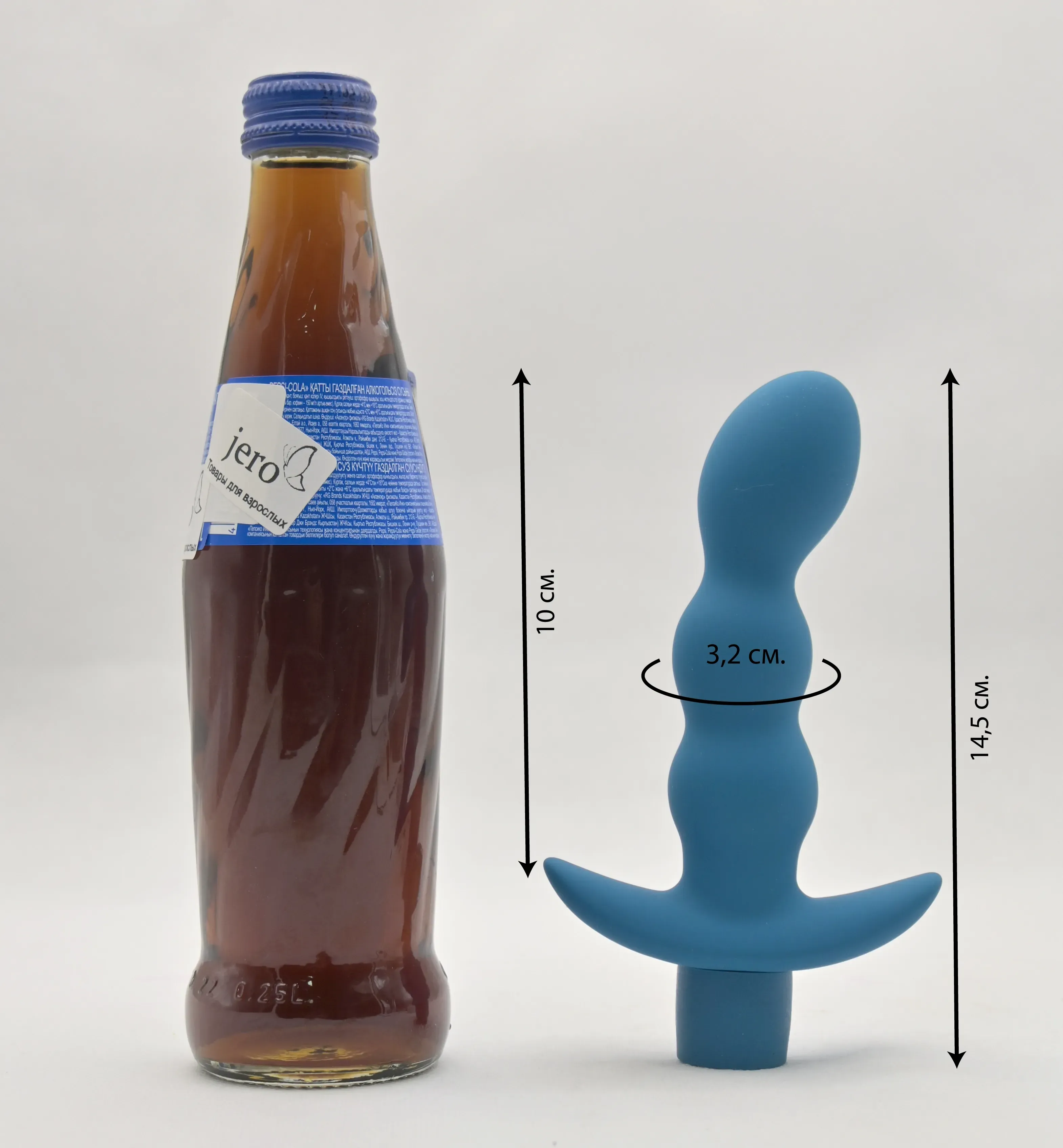 Размеры втулки и сравнение с бутылкой пепси