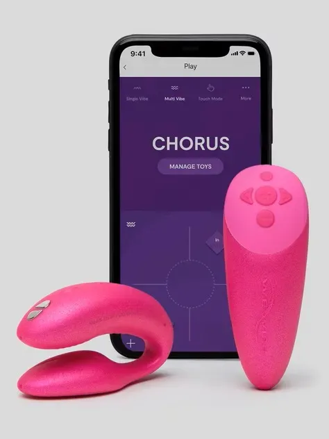Парный вибратор We-Vibe Chorus (устойчивая фиксация, сенсорный турбо-пульт)