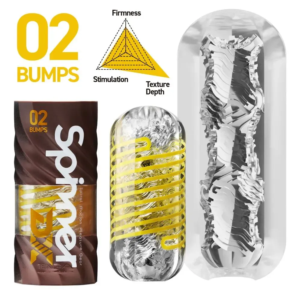 Tenga Spinner DX 02 BUMPS - мастурбатор большей толщины со спиральным вращением