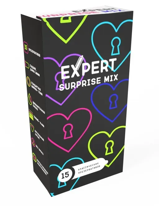 Презервативы Expert Surprise mix (15шт)