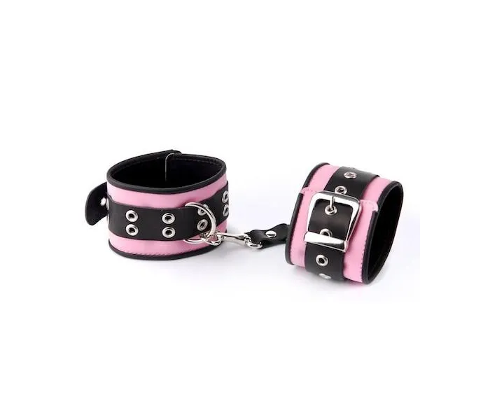 Sitabella Black&Rose Handcuffs Bdsm - кожаные наручники
