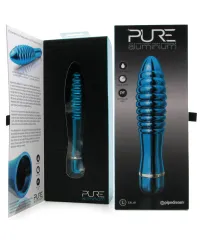 Вибратор Blue Large из коллекции Pure Aluminium