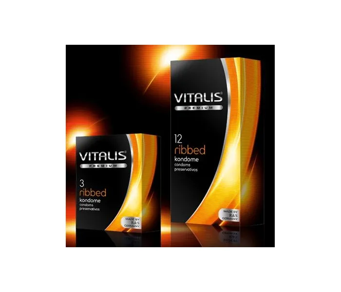 Презервативы Vitalis Premium Ribbed